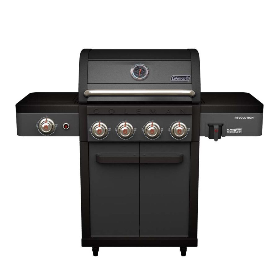 גריל גז Coleman Revolution 4 מבערים + כירת צד – שחור
